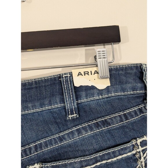 Ariat REAL Denim Jeans Womens (FITS 36 (TAG IS 29S) Blue Mid Rise Boot Cut - Picture 9 of 16